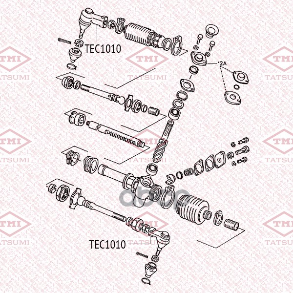 Наконечник Рулевой Тяги | Перед Прав/Лев | TATSUMI арт. TEC1010