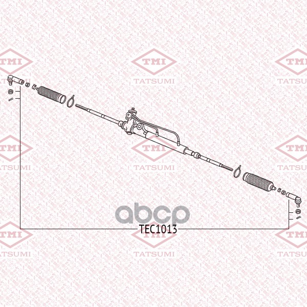 Наконечник рулевой тяги L/R TATSUMI арт. TEC1013