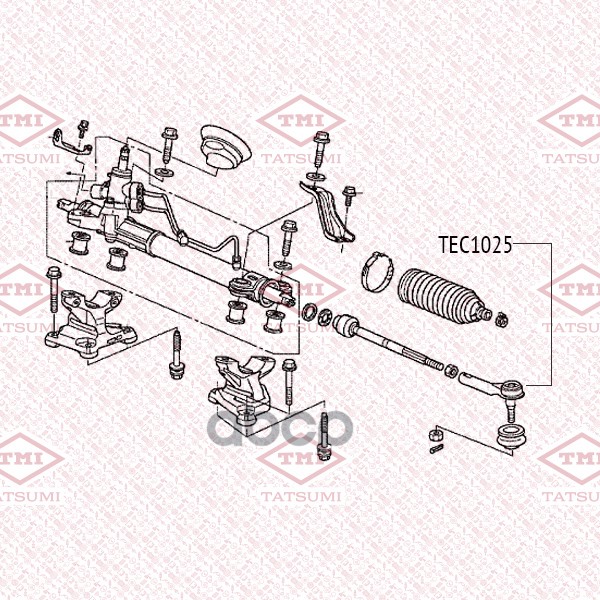 Наконечник рулевой тяги L/R HONDA CR-V 06-> TATSUMI TEC1025 TATSUMI арт. TEC1025