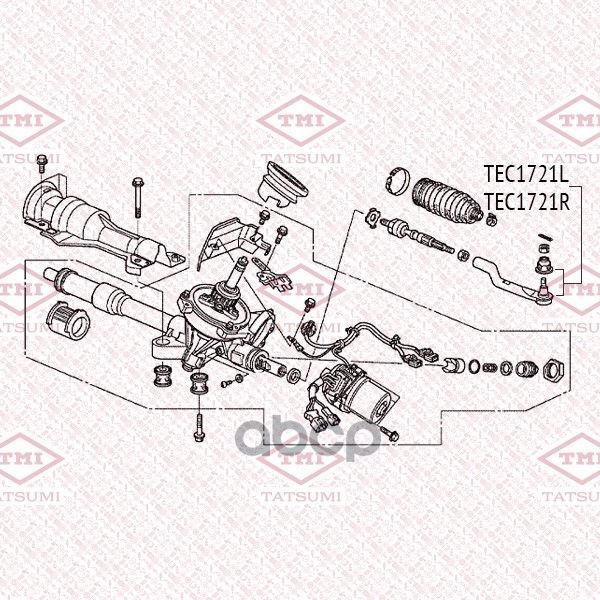 Наконечник рулевой тяги R TATSUMI арт. TEC1721R