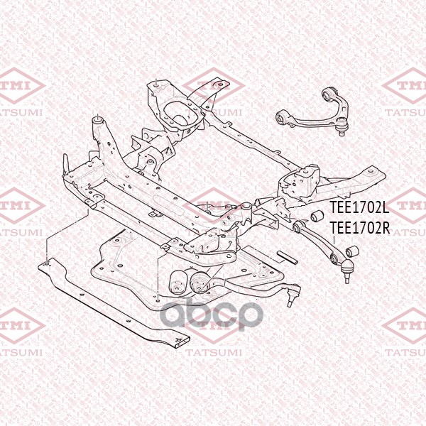 Рычаг передней подвески нижний R BMW X5(E70)/ X6(E71) 08- TEE1702R TATSUMI арт. TEE1702R