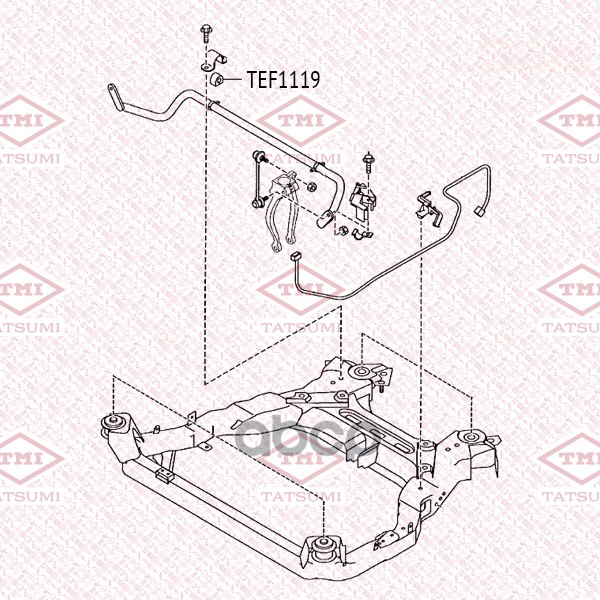 Втулка Стабилизатора Mazda 6 ->07 TATSUMI арт. TEF1119