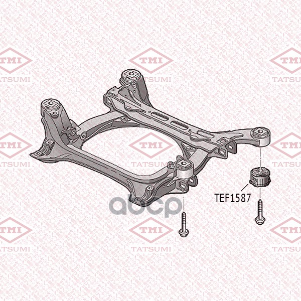 Сайлентблок переднего подрамника AUDI Q7 06- TEF1587 TATSUMI арт. TEF1587