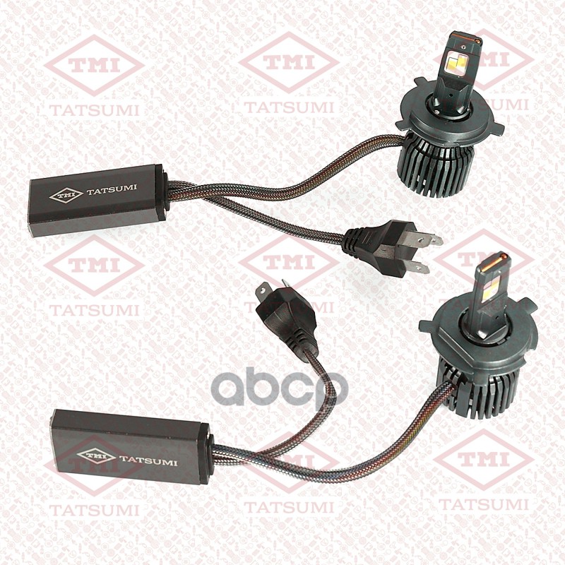 Лампа светодиодная H4/H19 12V (42W) 6500K (комплект 2шт) TATSUMI арт. TFN1011LED