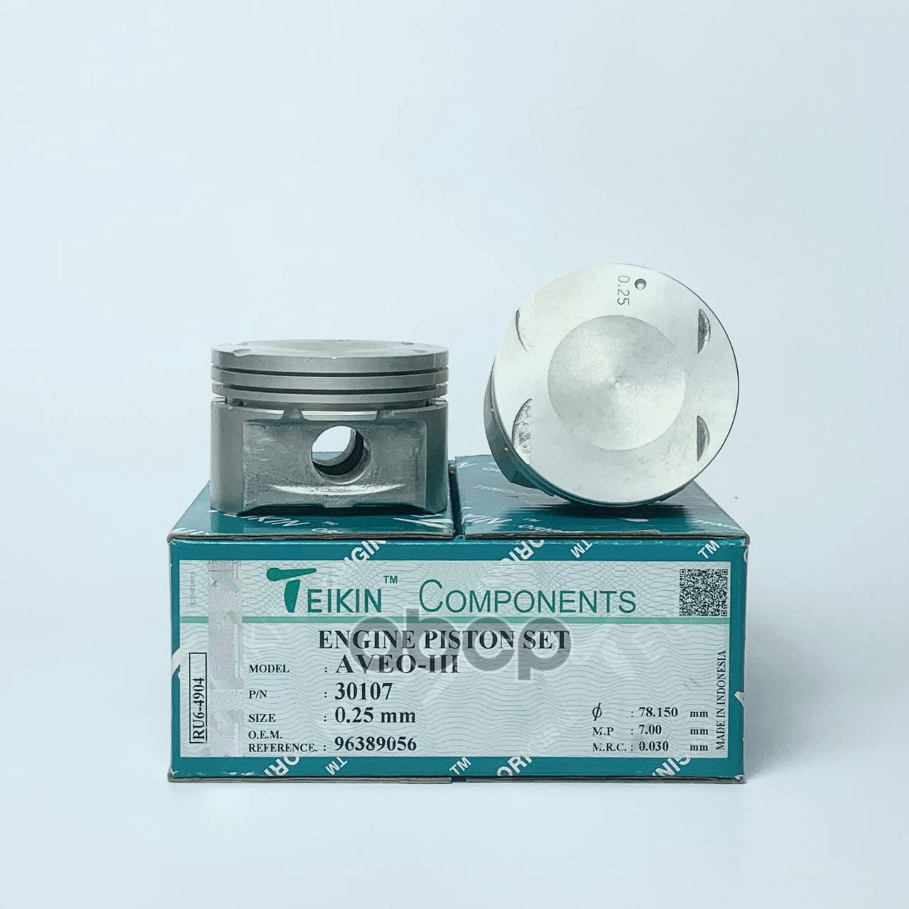 Поршень без колец ChevroletDaewoo F14D3 d77.9+0.25 (93740420) Teikin 301070.25 TEIKIN арт. 301070.25