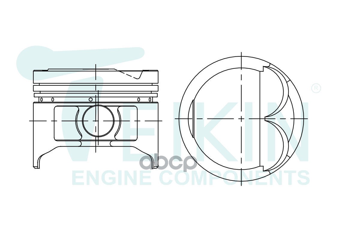 Поршень Toyota Caldina (T190) 92-02 / Corolla 91-02 5EFE;5EFHE TEIKIN арт. 46258 STD