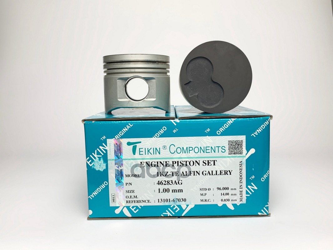 Поршень (к-т 4 шт с охлажденем) STD TOYOTA SURF/PRADO 1KZ-TE 96- TEIKIN арт. 46283AG STD