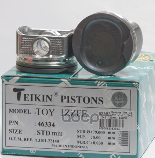 Поршень (STD/ к-т 4 шт) Toyota Allion (T240) 01-07 / Avensis 03-08 1ZZFE TEIKIN арт. 46334 STD