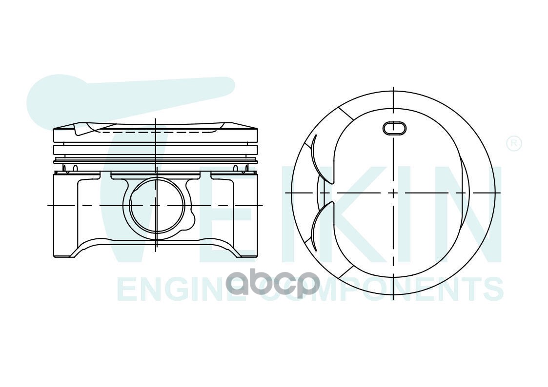 Поршень Toyota Avensis (T250) 03-08 / Corolla 00-19 3ZZFE TEIKIN арт. 46367 STD