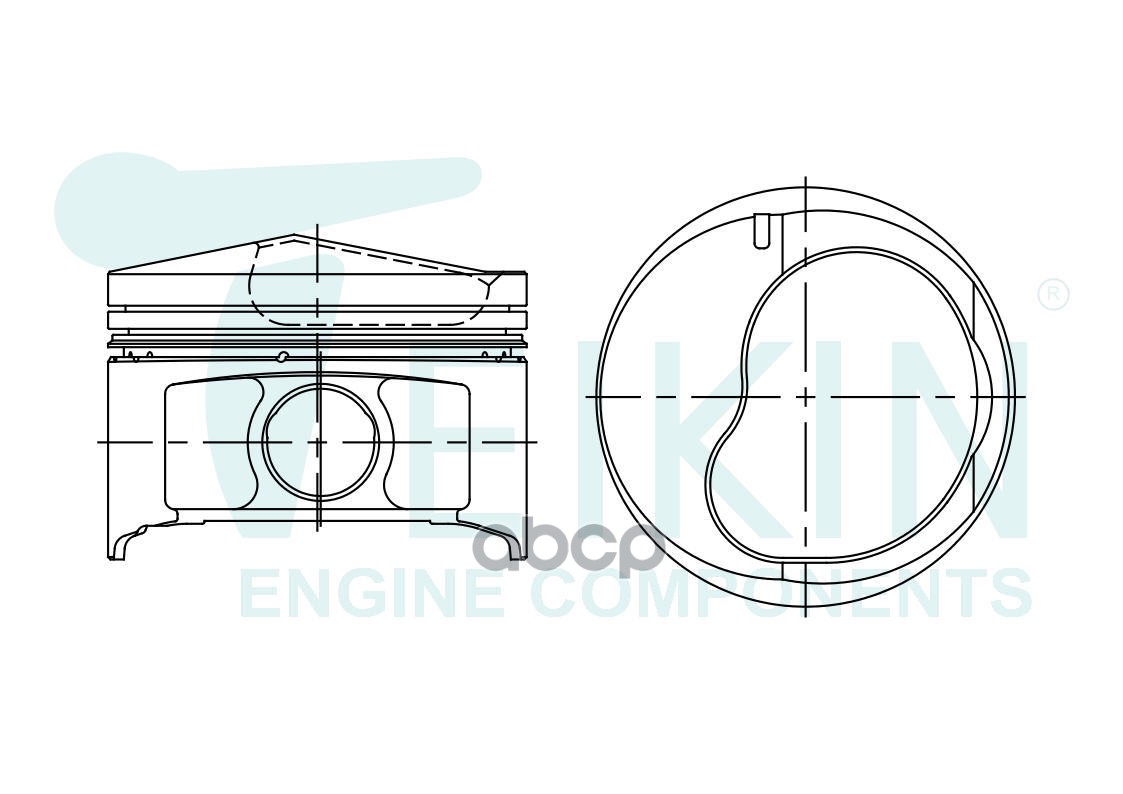 Поршень Toyota Vista 98-00 / Corona Premio 96-01 3SFSE TEIKIN арт. 46378 050