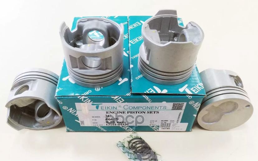Поршень (к-т 4 шт без охлаждения) TOYOTA ESTIMA/LUCIDA/LITE/TOWNACE 3C-T 92-04 TEIKIN арт. 46629 050