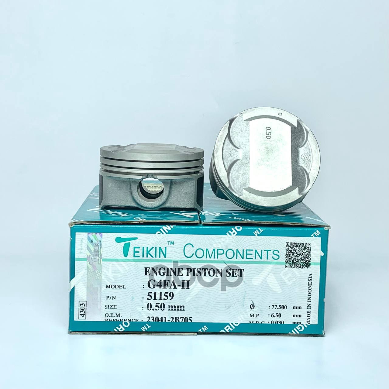 Поршень без колец ( цена за 1 шт) Hyundai/KIA 1.4L G4FA d77.0+0.50 (23041-2B705) TEIKIN арт. 51159050