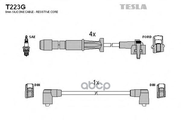 Провода Высоковольтные Компл. Ford Tesla T223g TESLA арт. T223G