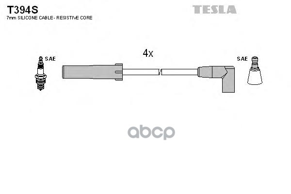 Провода в/в силик.100% НИВА 21214 TESLA (T 394S) TESLA T394S TESLA арт. T394S