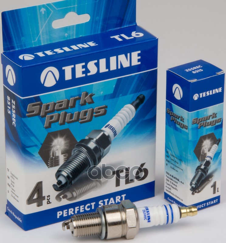 Свечи Зажигания К-Т 4 Шт.(7281) Bpr5es Gaz, Uaz Двиг. Змз 405/406/409 Евро-2 Tesla Tl6 TESLA арт. TL6