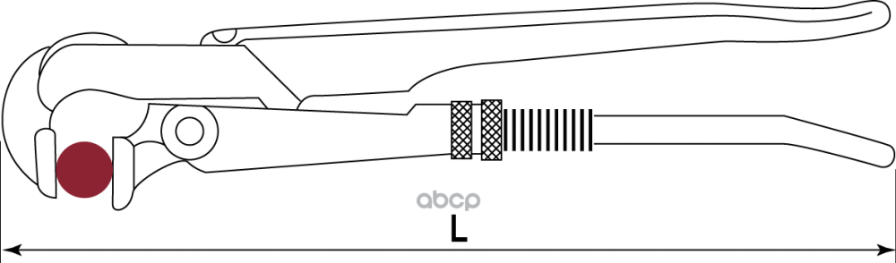 Ключ Трубный Рычажный, №3, Форма A, 500Мм, Захват 20-63Мм THORVIK арт. BNPW02L