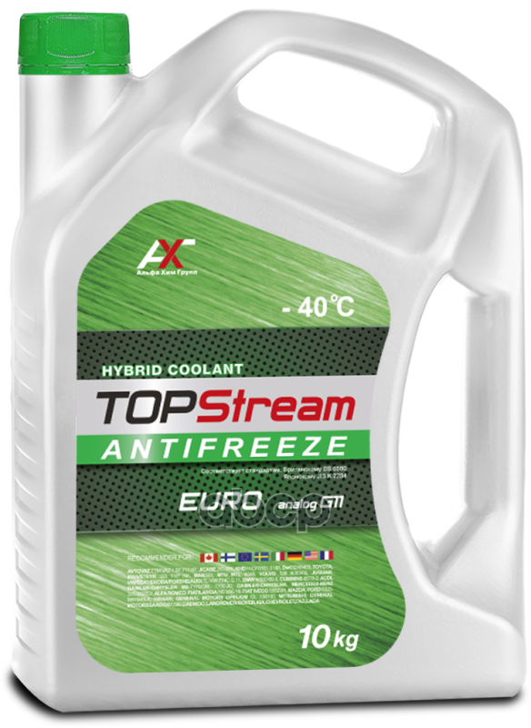 Антифриз Topstream Euro G11 10 Л TOPStream арт. atse00010