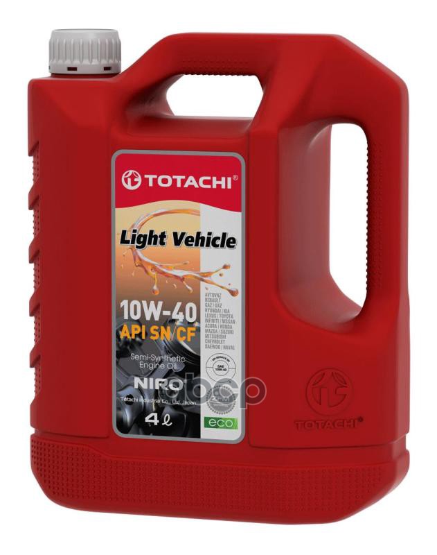 TOTACHI Масло моторное TOTACHI NIRO LV Semi-Synthetic SN 10W-40 4л (4589904922039) 19604