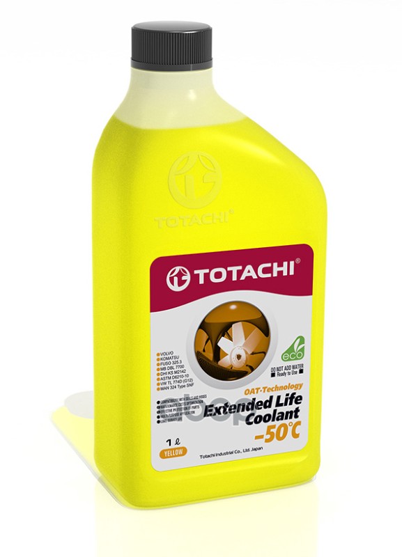 Антифриз Totachi Elc Yellow -50C 1Л 43801 TOTACHI арт. 43801