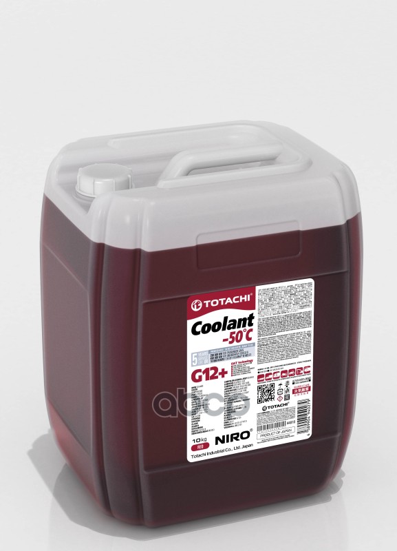 Антифриз TOTACHI NIRO COOLANT Red -50C G12+ 10кг 44810 TOTACHI арт. 44810