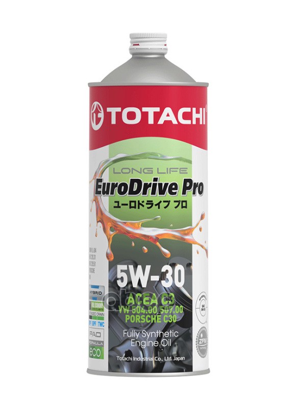TOTACHI Масло моторное синтетическое EuroDrive PRO LL 5W30 SN, C3 1л