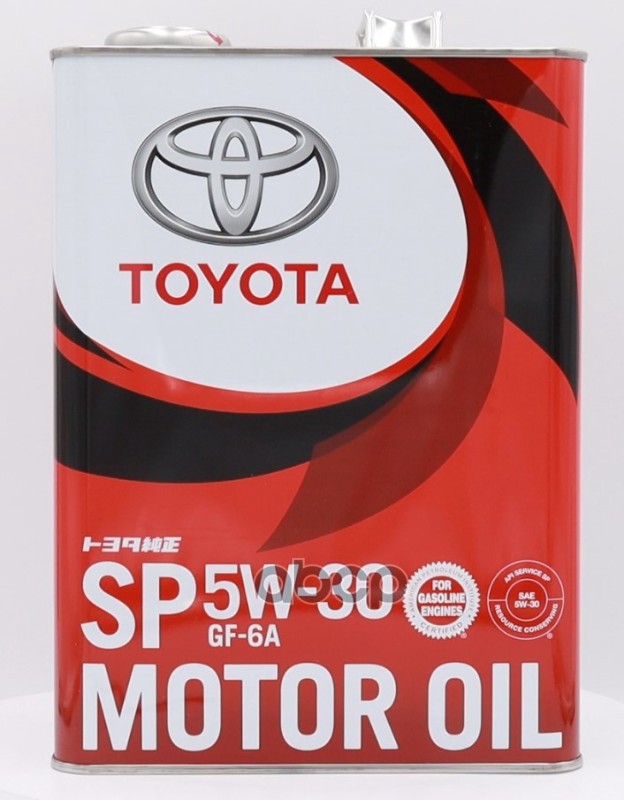 TOYOTA Моторное масло TOYOTA SAE 5W-30 API SP ILSAC GF-6А 4л (08880-10705) 08880-13705