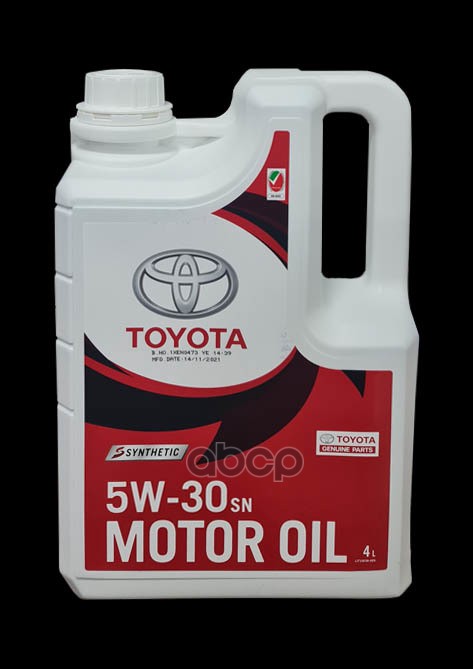 TOYOTA Масло моторное синтетическое TOYOTA ENGINE OIL 5W-30 4л 08880-83714