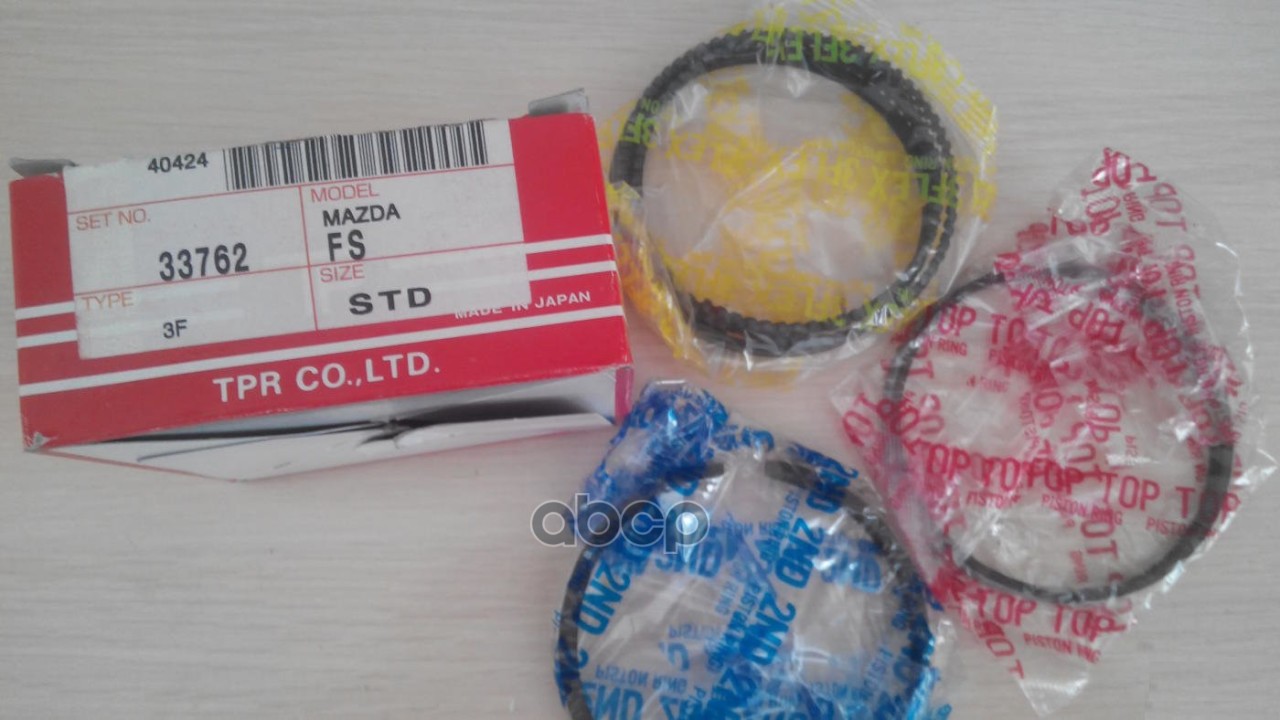 Кольца Поршневые (Комплект) Std Mazda Premacy/Familia Fp-De/Fs-De 1,8/2,0 97- TPR арт. 33762 STD