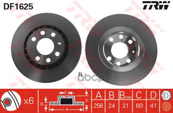 Диск Торм Передн TRW арт. df1625