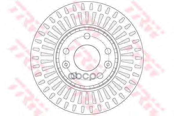 Диск тормозной передний RENAULT Megane III 2,0L/Latitude /Vent D=296mm TRW DF6184 TRW арт. DF6184