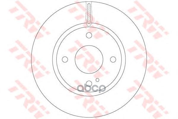 Диск тормозной передний FORD FIESTA VI (288мм) DF6399 TRW арт. DF6399