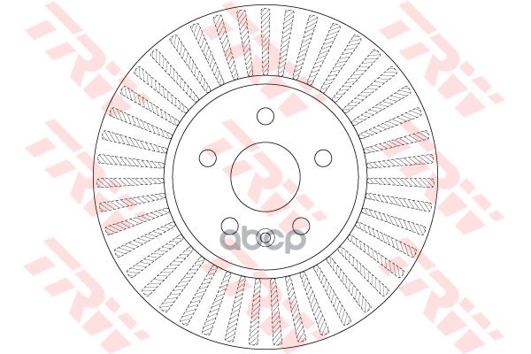 Диск тормозной передний OPEL MOKKA DF6629 TRW арт. DF6629