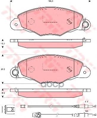 Колодки Тормозные Дисковые Gdb1410 TRW арт. GDB1410