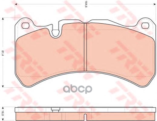Колодки передние MERCEDES CLK AMG (C209) 02-09, SLK AMG (R171) 04-11 GDB1739 TRW арт. GDB1739
