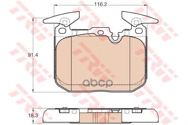 Колодки передние BMW 1 F20, 3 F30 (спорт пакет) GDB1943 TRW арт. GDB1943