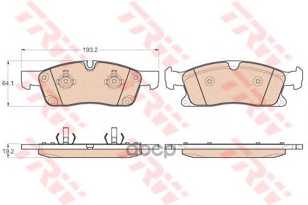 Колодки Тормозные Дисковые Mb: M-Class 11- TRW арт. GDB1955