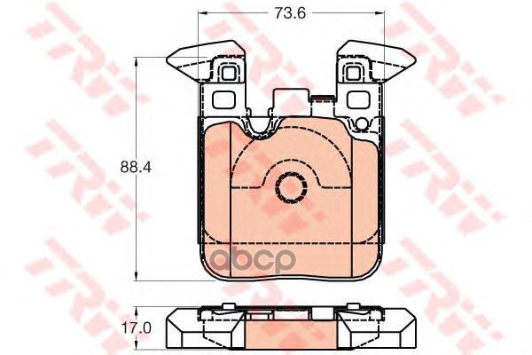 Колодки задние BMW 1 F20, 3 F30 GDB2028 TRW арт. GDB2028