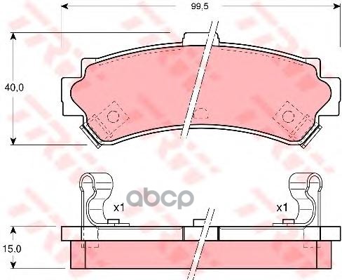 Колодки задние NISSAN ALMERA N15 TRW арт. GDB3115