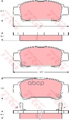 Колодки задние TOYOTA TRW GDB3249 TRW арт. GDB3249