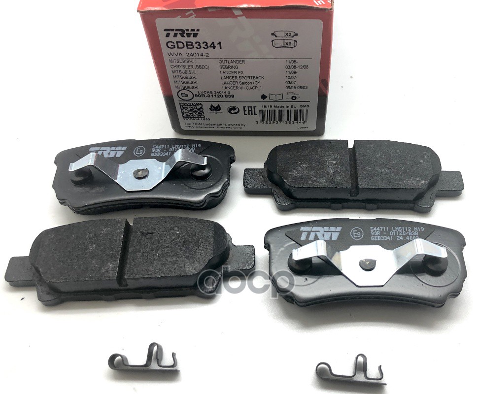 Колодки торм диск к-т задн TRW арт. gdb3341