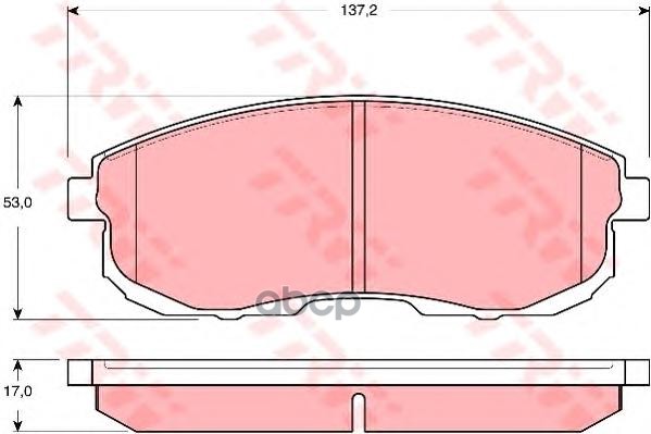 Колодки Тормозные Дисковые Передн Nissan: 200 Sx 88-93 TRW арт. GDB3390