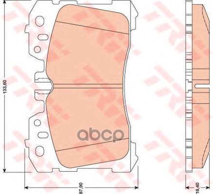 Колодки передние LEXUS LS460/LS600 06-> TRW GDB3473 TRW арт. GDB3473