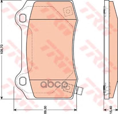 Колодки Тормозные Дисковые Jeep: Grand Cherokee Ii  98 -, Grand Cherokee Iii 05 - TRW арт. GDB4171
