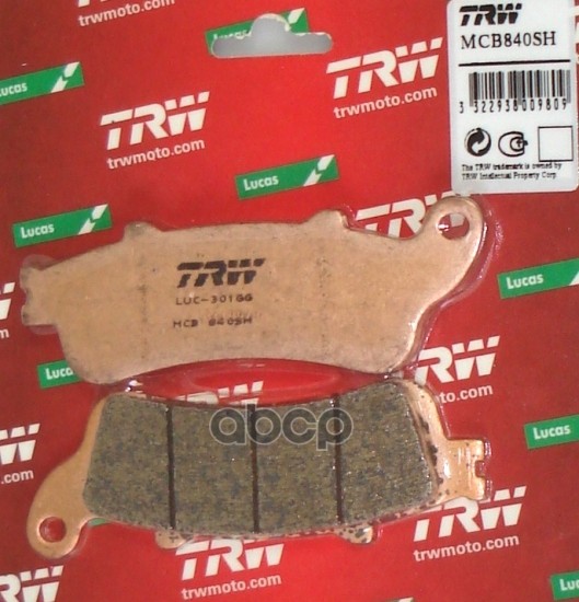 Колодки дисковые MCB840SH TRW арт. MCB840SH