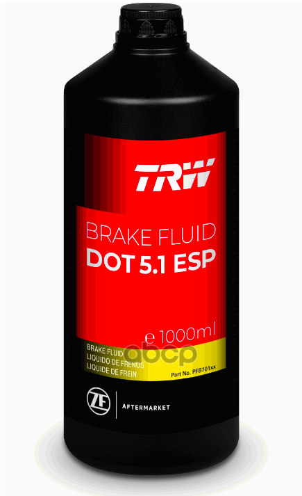 Жидкость Тормозная Trw Brake Fluid Ultra Dot5.1 Esp 1 Л Pfb701se TRW арт. PFB701SE