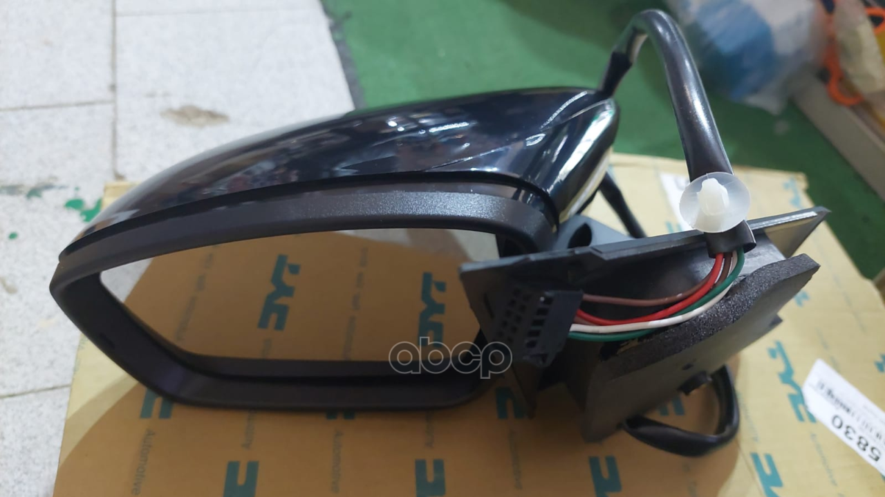 Зеркало Левое  Эл. Регулировка С Подогревом  Текстурное Volkswagen Polo Sedan 2012- TYC арт. 388-vwd238t