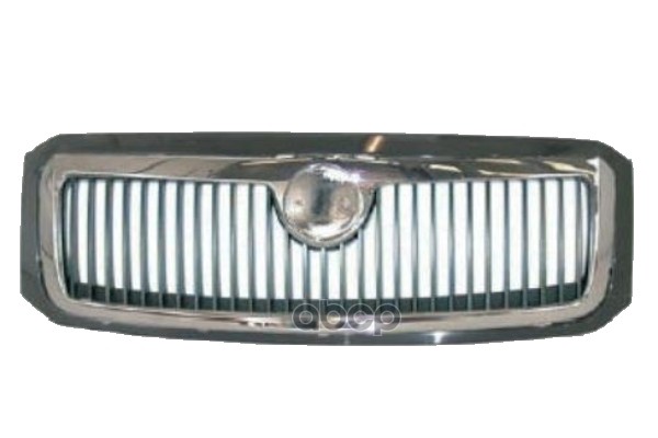 Решетка Радиатора Skoda: Fabia 99-03 (Хром/Чёрн) TYG арт. SD07004GA