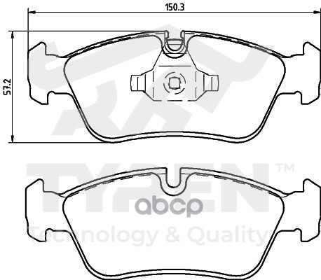 Колодки тормозные дисковые передние TYREN арт. TYR1210631