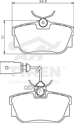 Колодки тормозные дисковые задние TYREN арт. TYR1219381