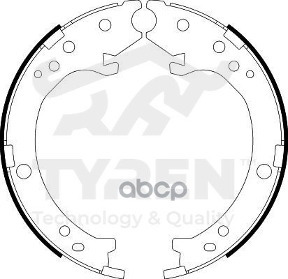 Колодки тормозные барабанные TYREN арт. TYR1411861